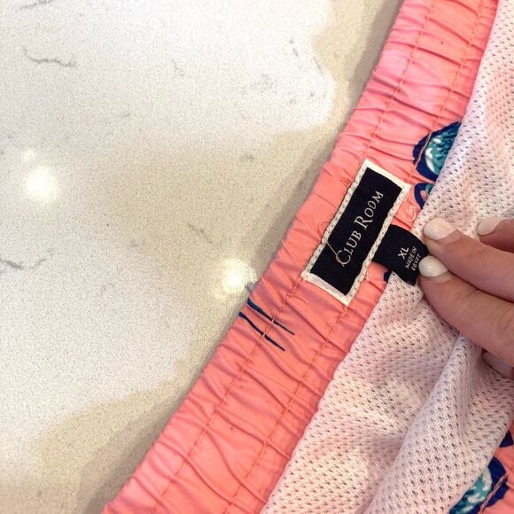 Charter Club Bundle Two Mesh Lined Pineapple Flamingo Pocket Swim Trunks XL - Picture 6 of 11